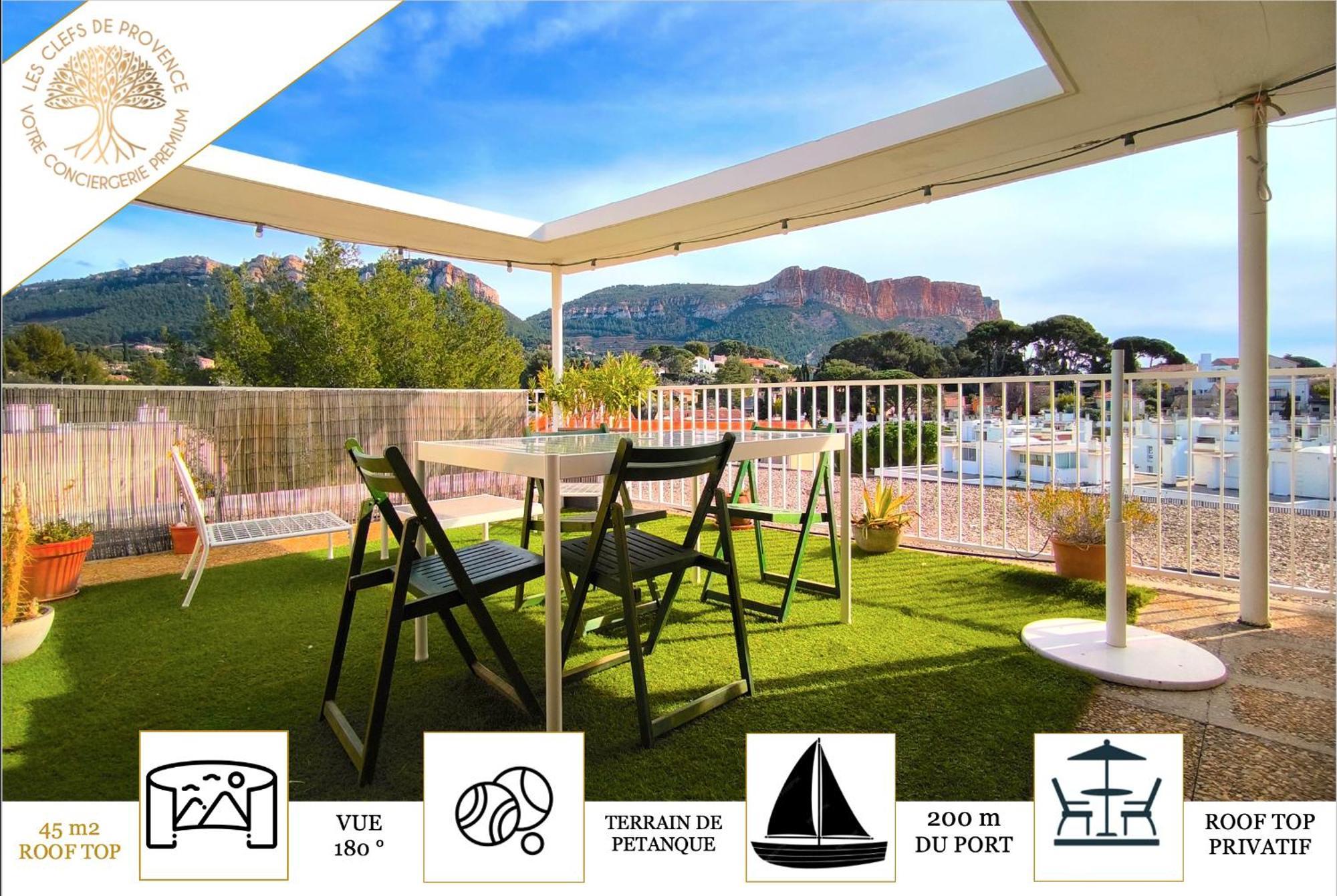 Sunset Garden - Roof Top 45 M2 Vue Mer / Cap Canaille Cassis Exteriör bild